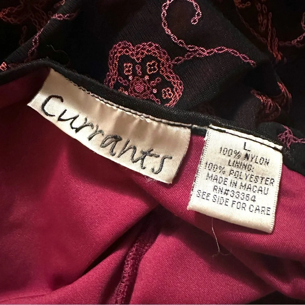 VTG Y2K Currants Babydoll Fairy Dress All Over Floral Print Whimsigoth Backless - Picture 6 of 6